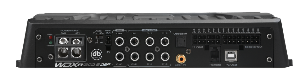WDX-R1200.8-DSP : WDX Reference Class-D 8 Channel Amplifier with DSP