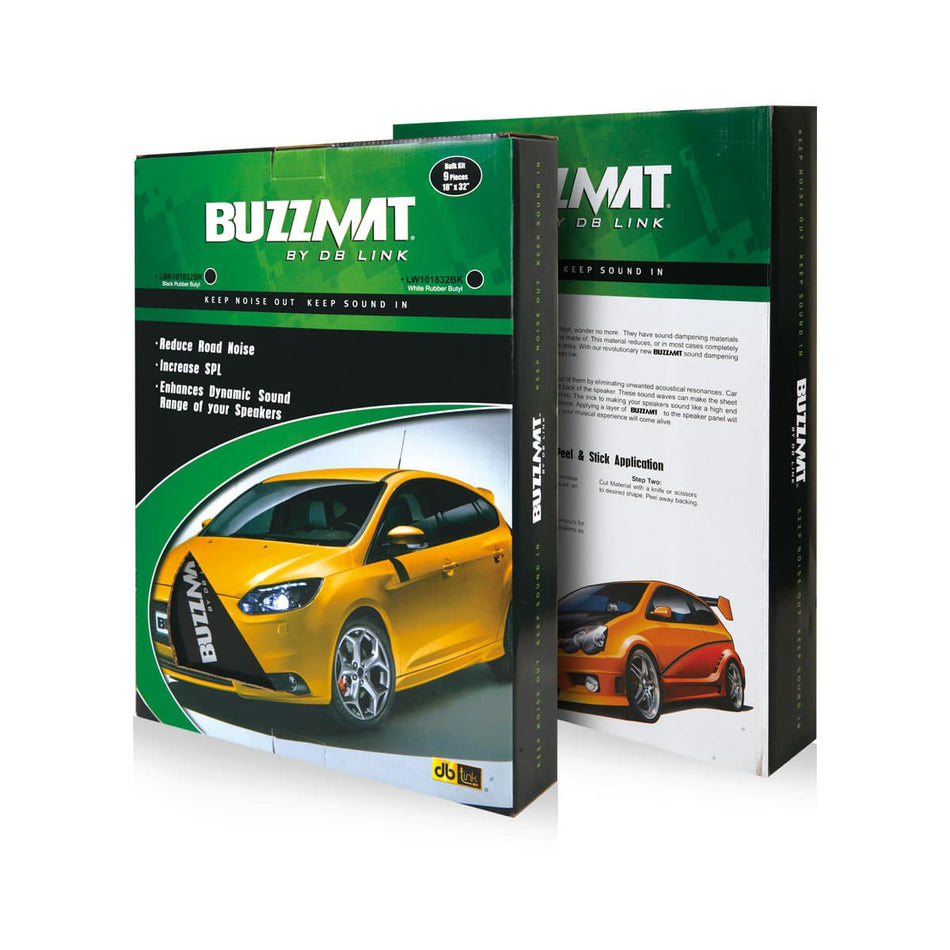 LBK101832BK : Buzz Mat Bulk Kit 10 Sheets 18in X 32in - Blk Butyl