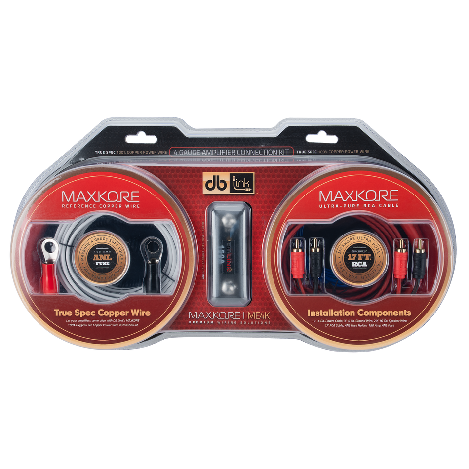 ME4K : Maxkore E Series 4 Gauge Amplifier Wiring Kit