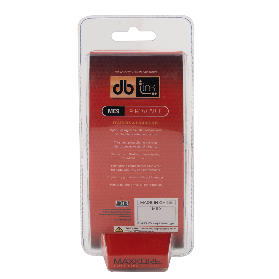 ME9 : Maxkore E Series 9ft RCA Cable