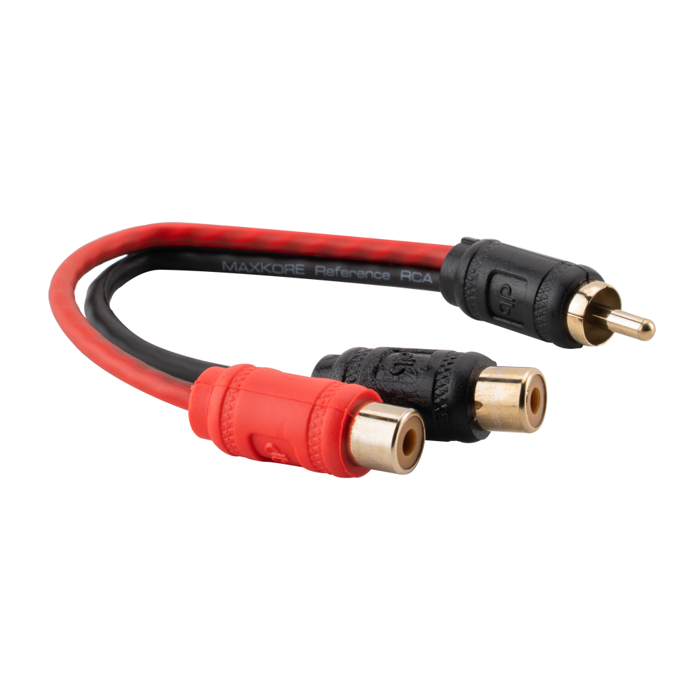 MEY2F : Maxkore E Series 1 Male To 2 Female RCA Cable
