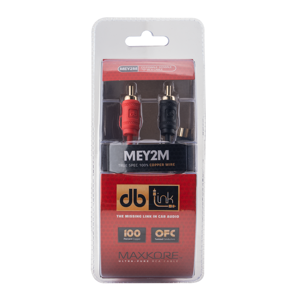 MEY2M : Maxkore E Series 1 Female To 2 Male RCA Cable