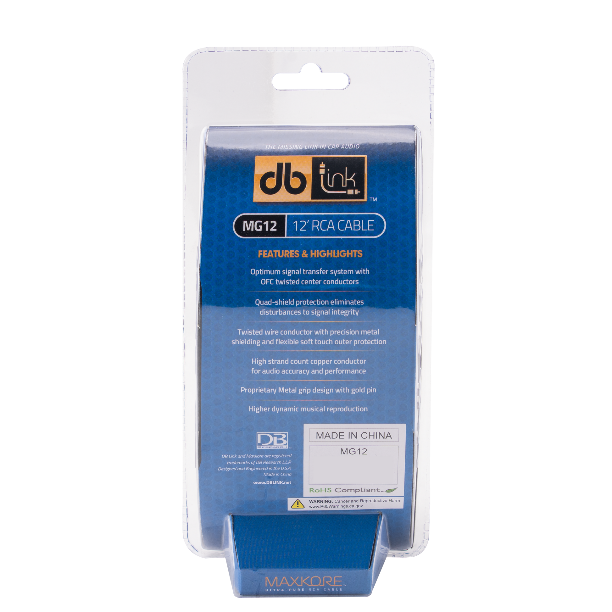 MG12 : Maxkore G Series 12 ft. RCA Cable – DB Drive