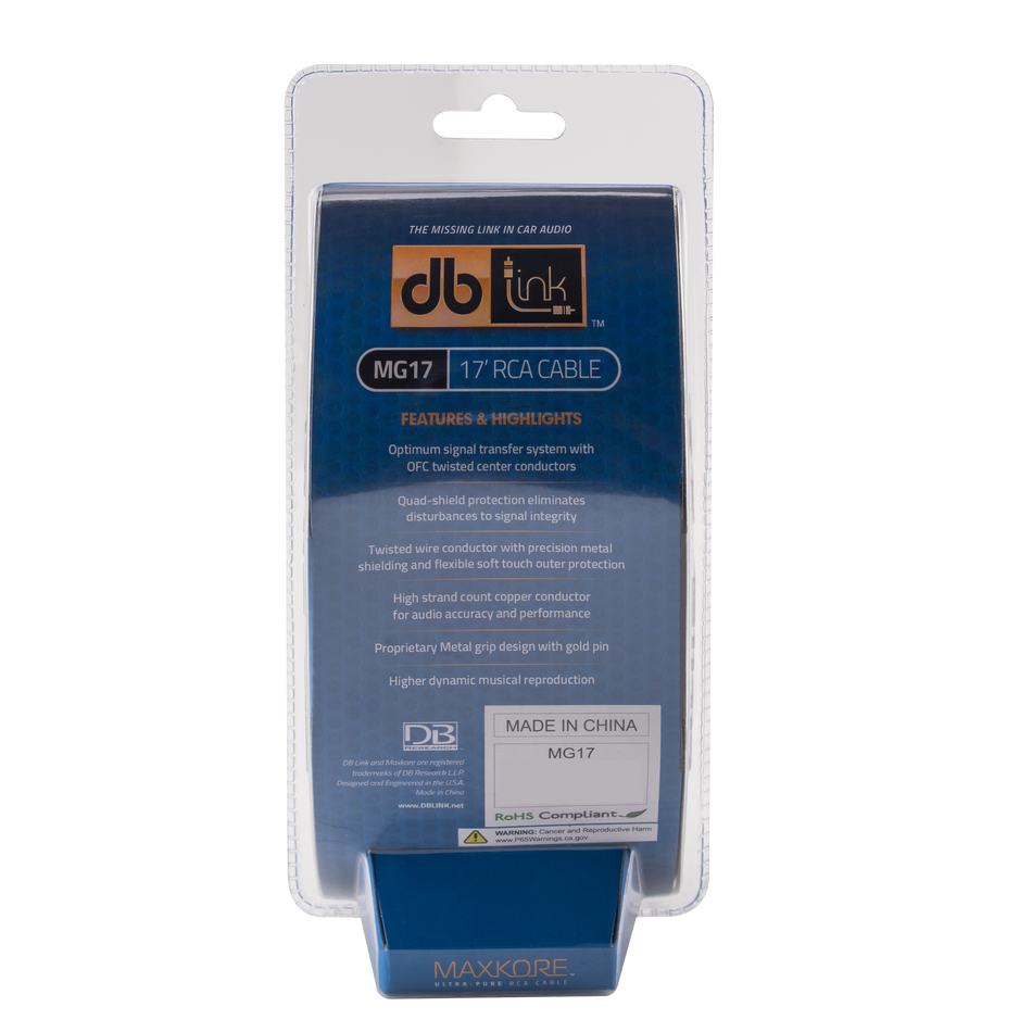 MG17 : Maxkore G Series 17 ft. RCA Cable