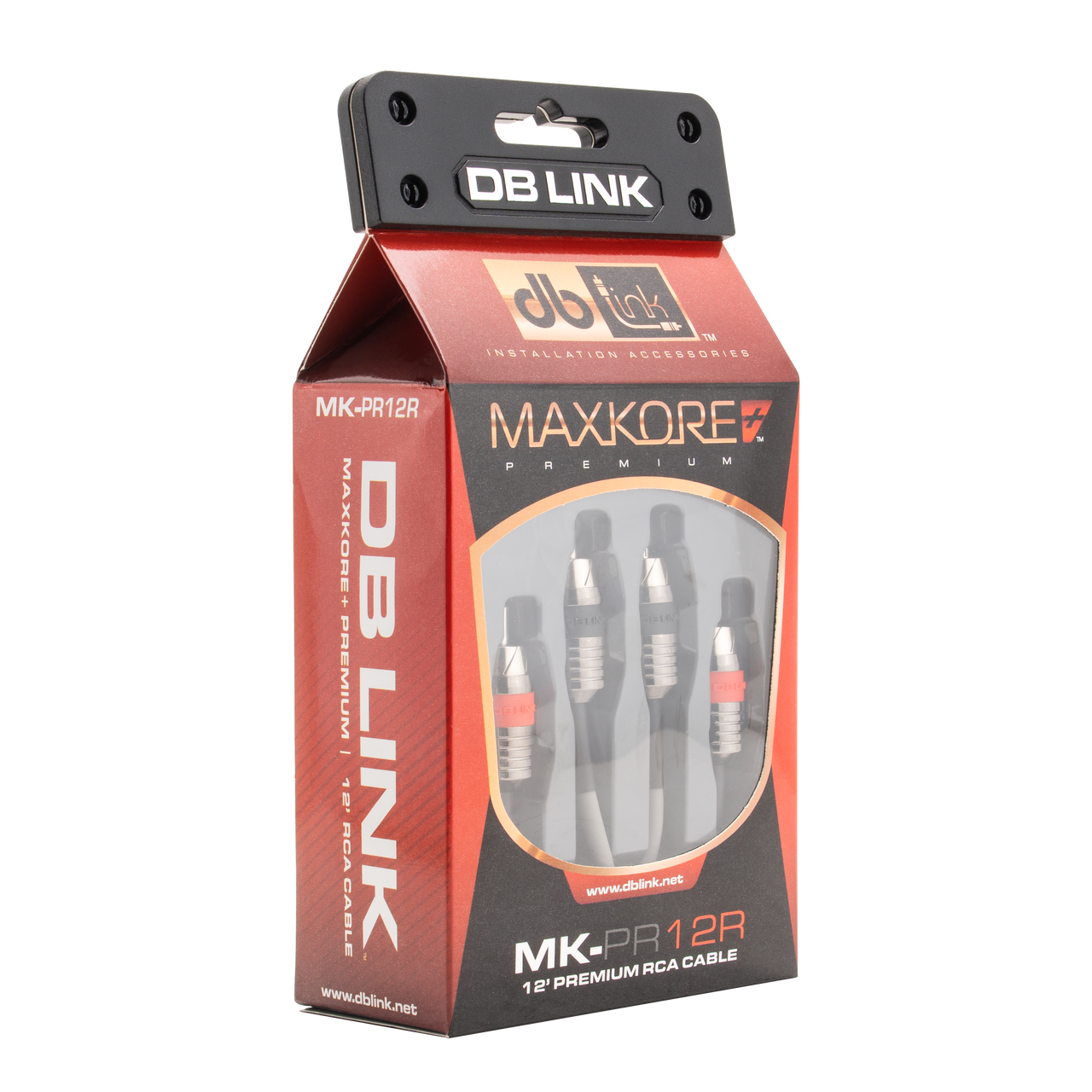 MK-PR12R : 12' Maxkore+ Premium Quad Shield, 100% OFC, TINNED Anti-Corrosive RCA