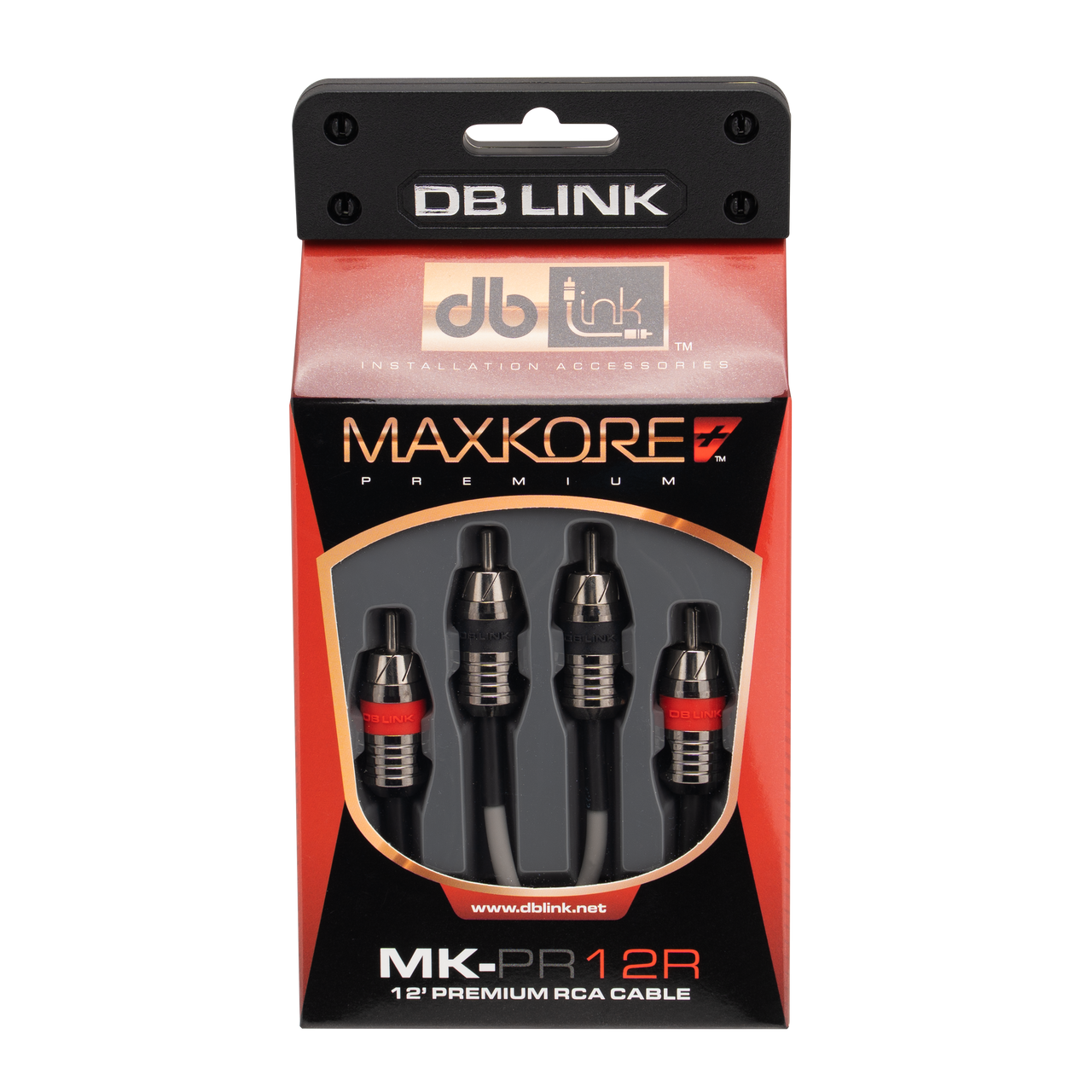 MK-PR12R : 12' Maxkore+ Premium Quad Shield, 100% OFC, TINNED Anti-Corrosive RCA