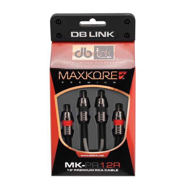 MK-PR12R : 12' Maxkore+ Premium Quad Shield, 100% OFC, TINNED Anti-Corrosive RCA