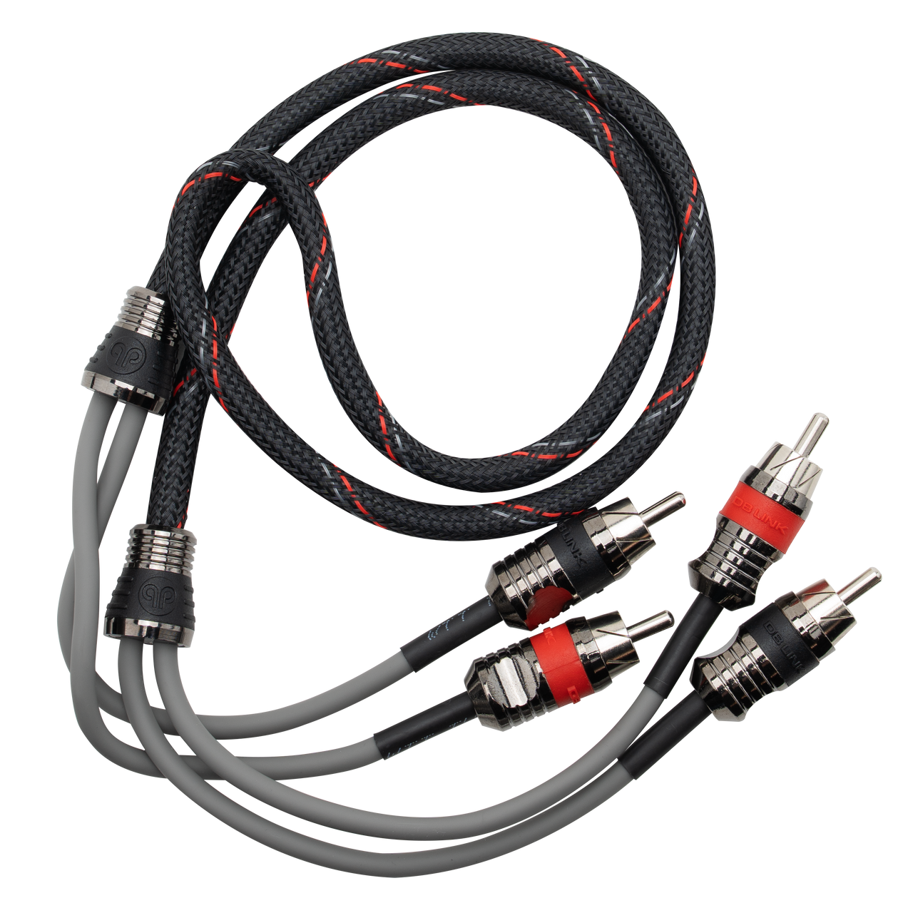 MK-PR3R : 3' Maxkore+ Premium Quad Shield, 100% OFC, TINNED Anti-Corrosive RCA