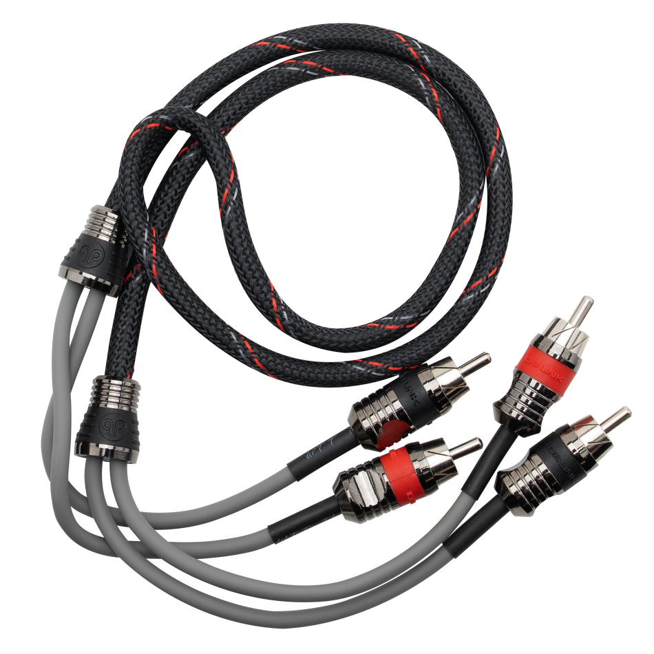 MK-PR3R : 3' Maxkore+ Premium Quad Shield, 100% OFC, TINNED Anti-Corrosive RCA