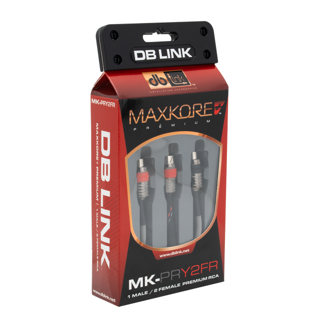 MK-PRY2FR : Maxkore+ Premium Quad Shield, 100% OFC, TINNED Anti-Corrosive RCA Ys 2F/1M