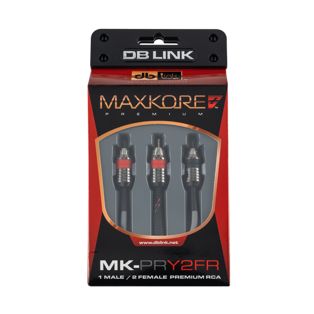 MK-PRY2FR : Maxkore+ Premium Quad Shield, 100% OFC, TINNED Anti-Corrosive RCA Ys 2F/1M