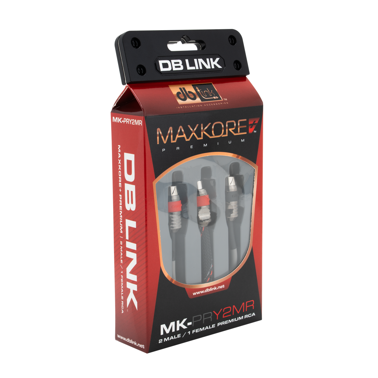 MK-PRY2MR : Maxkore+ Premium Quad Shield, 100% OFC, TINNED Anti-Corrosive RCA Ys 2M/1F