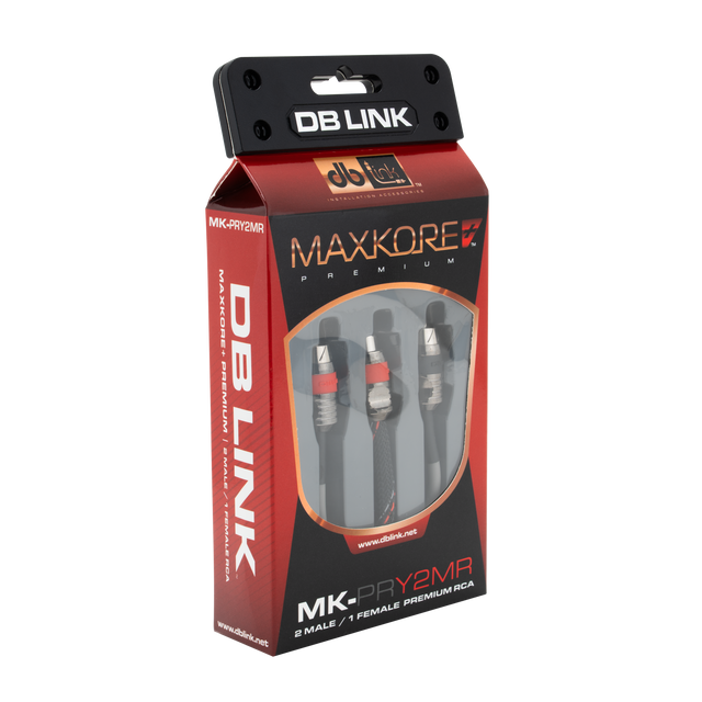MK-PRY2MR : Maxkore+ Premium Quad Shield, 100% OFC, TINNED Anti-Corrosive RCA Ys 2M/1F