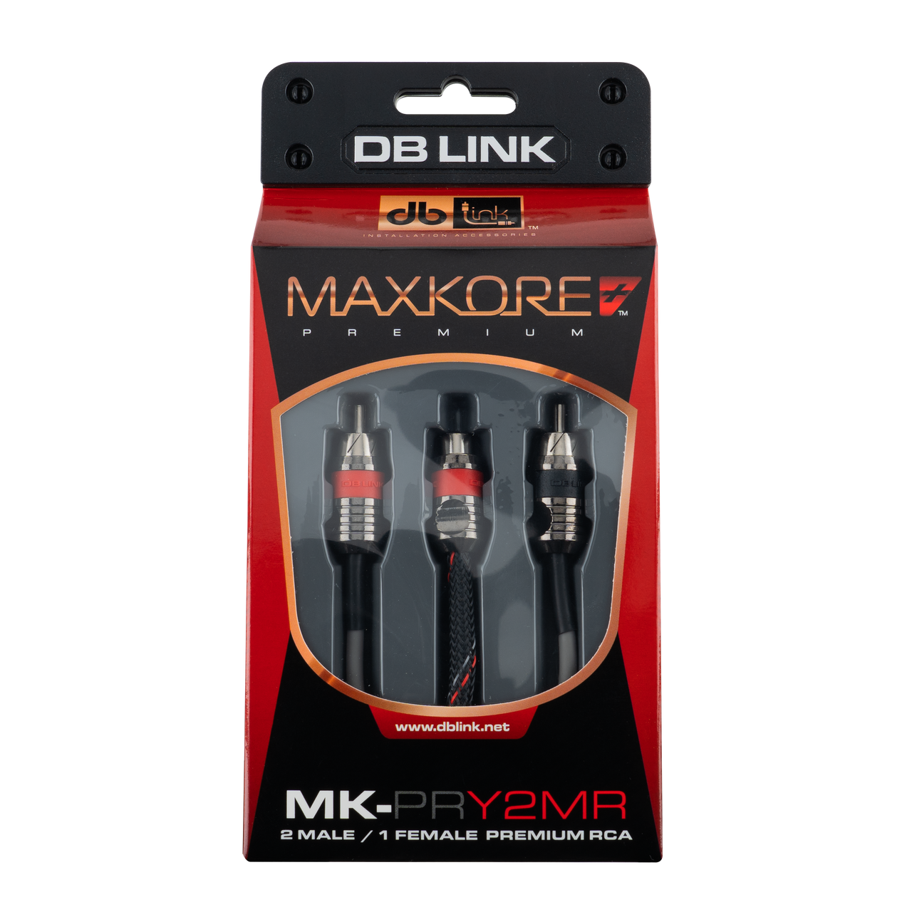 MK-PRY2MR : Maxkore+ Premium Quad Shield, 100% OFC, TINNED Anti-Corrosive RCA Ys 2M/1F