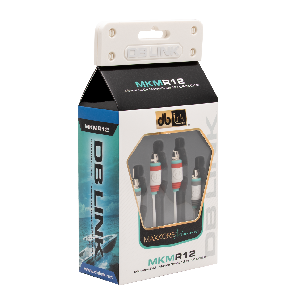 MKMR12 : 12' Maxkore Marine 100% OFC, Tinned Anti-Corrosive RCAs