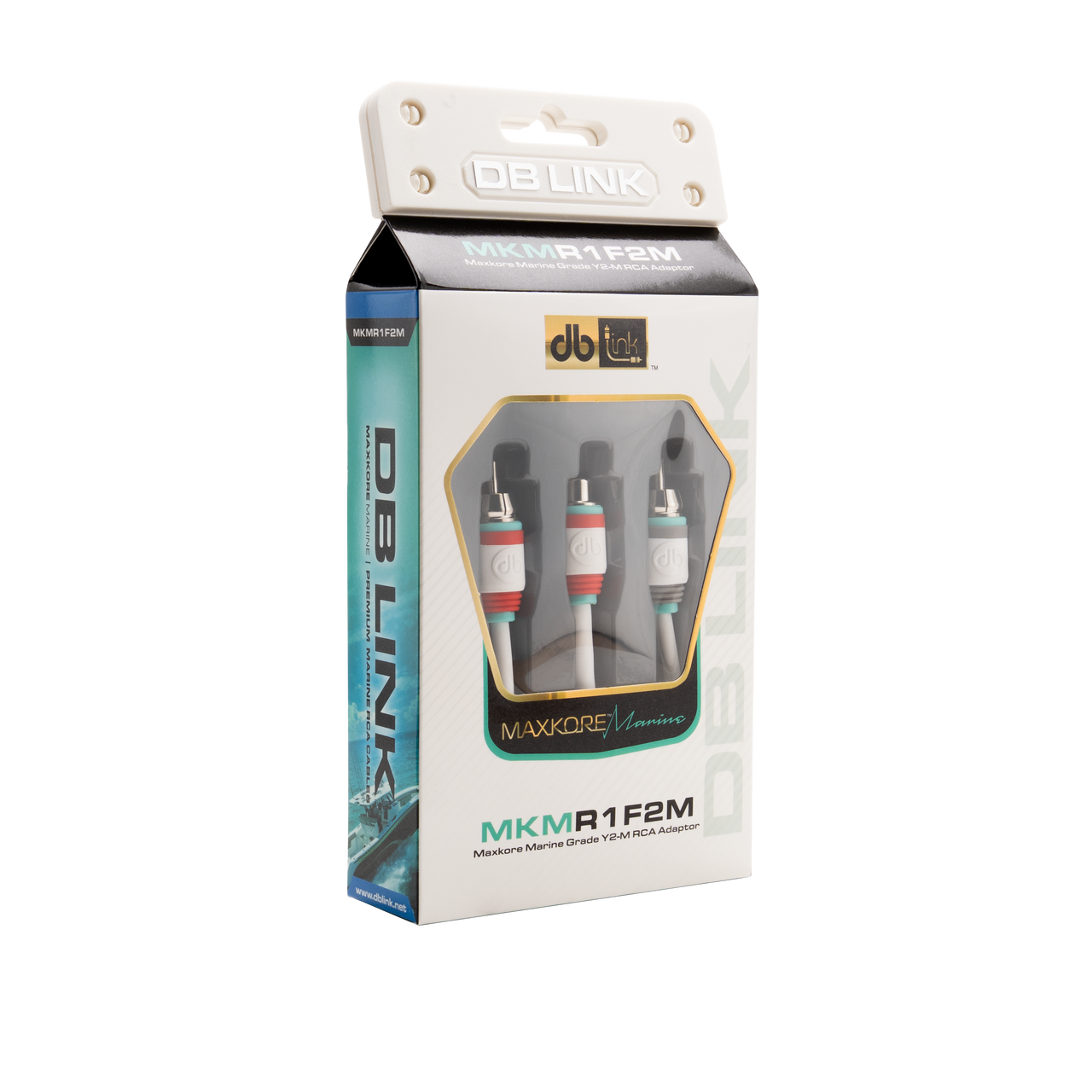 MKMR1F2M : Maxkore Marine 100% OFC, Tinned Anti-Corrosive RCAs Ys 1F/2M
