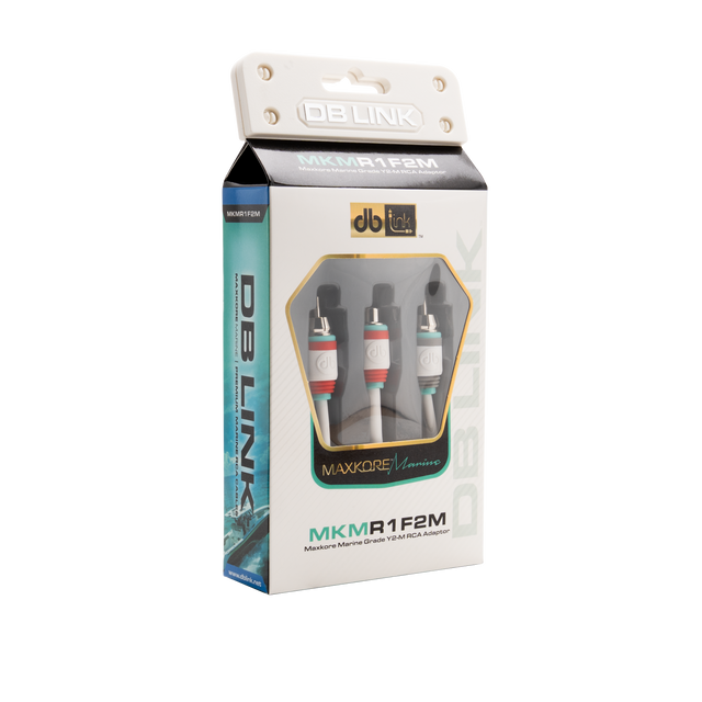 MKMR1F2M : Maxkore Marine 100% OFC, Tinned Anti-Corrosive RCAs Ys 1F/2M