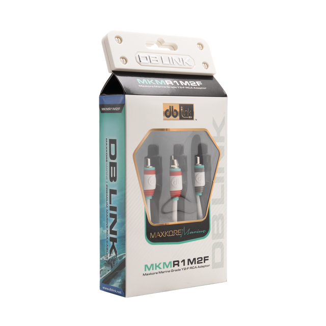 MKMR1M2F : Maxkore Marine 100% OFC, Tinned Anti-Corrosive RCAs Ys 1M/2F