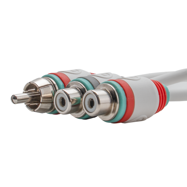 MKMR1M2F : Maxkore Marine 100% OFC, Tinned Anti-Corrosive RCAs Ys 1M/2F