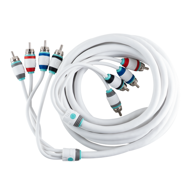 MKMR4-12 : 12' 4 Channel Maxkore Marine 100% OFC, Tinned Anti-Corrosive RCA
