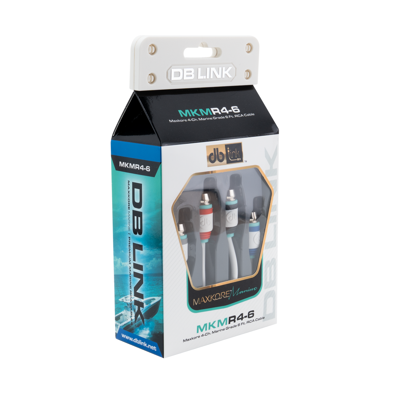 MKMR4-6 : 6' 4 Channel Maxkore Marine 100% OFC, Tinned Anti-Corrosive RCA