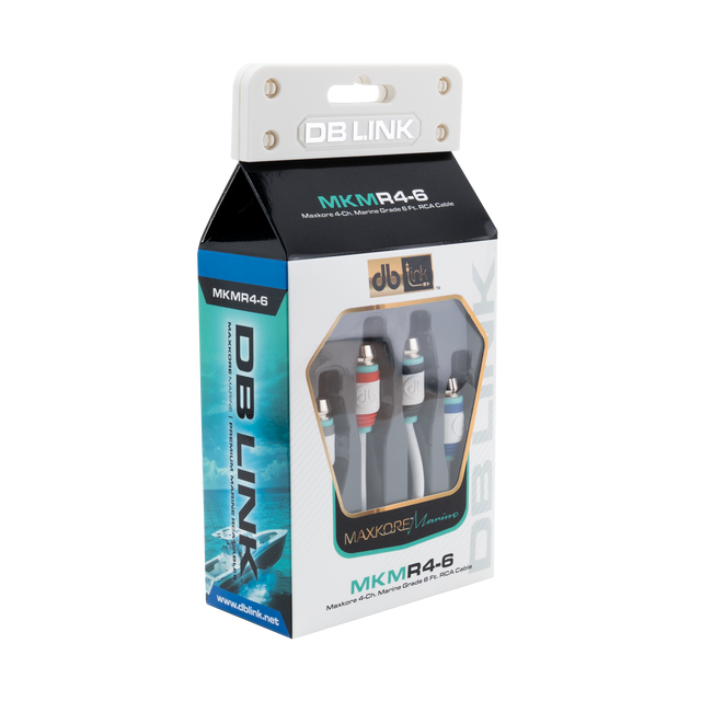 MKMR4-6 : 6' 4 Channel Maxkore Marine 100% OFC, Tinned Anti-Corrosive RCA
