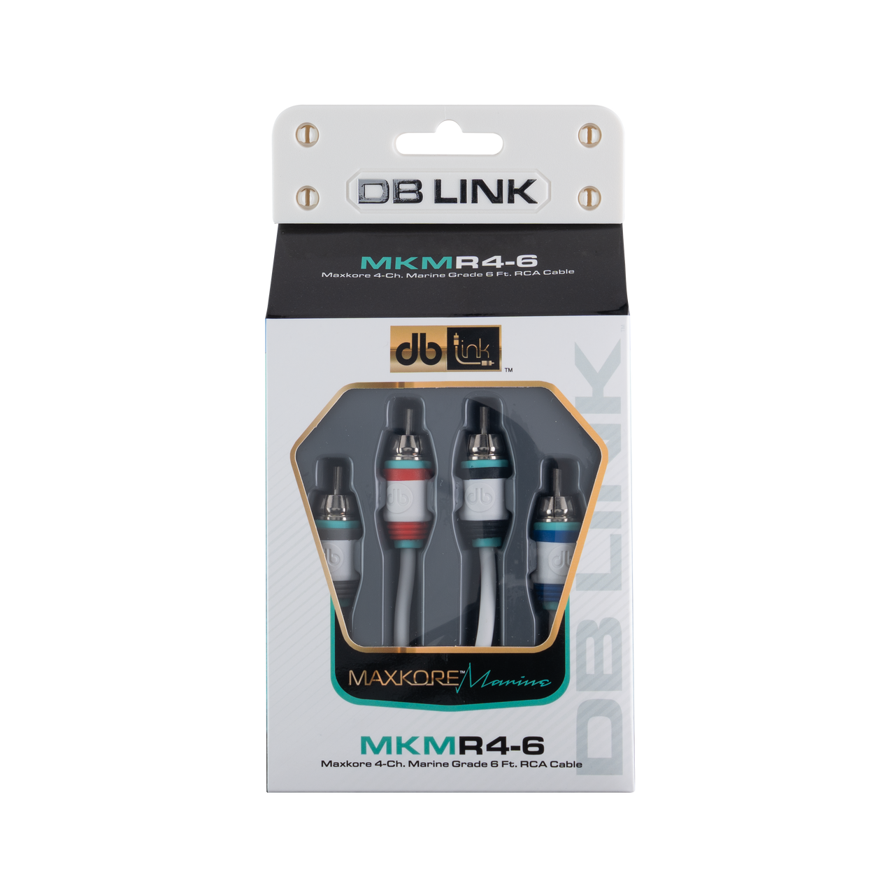 MKMR4-6 : 6' 4 Channel Maxkore Marine 100% OFC, Tinned Anti-Corrosive RCA