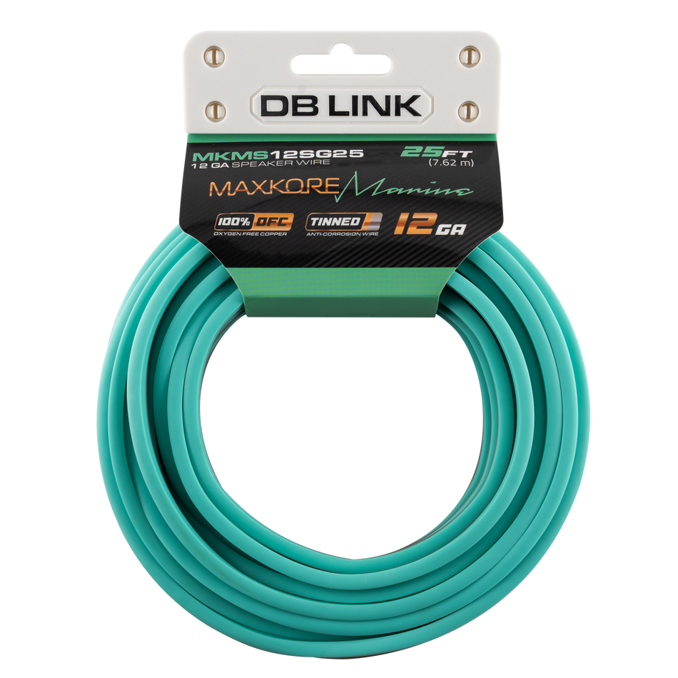 MKMS12SG25 : 25' 12 Ga Maxkore Marine Sea Green/Gray, 100% OFC, TINNED Anti-Corrosive Wire