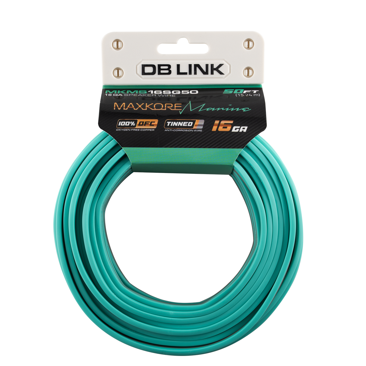 MKMS16SG50 : 50' 16 Ga Maxkore Marine Sea Green/Gray, 100% OFC, TINNED Anti-Corrosive Wire