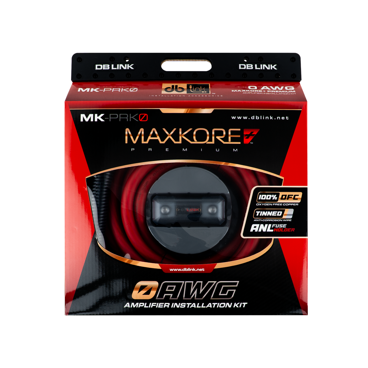 MK-PRK0 : 0 AWG Maxkore+ Premium, 100% OFC, TINNED Anti-Corrosive Amplifier Intallation Kit