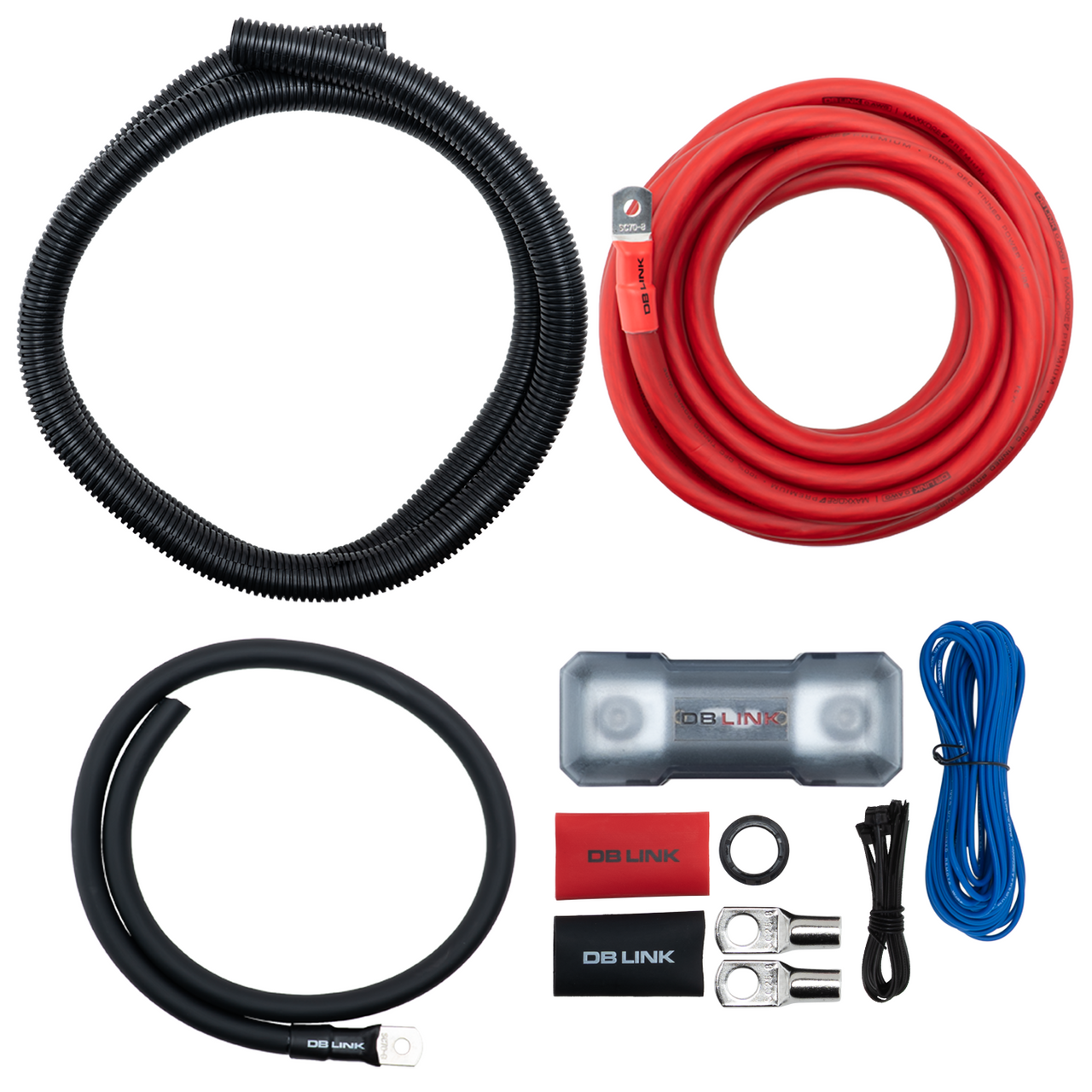 MK-PRK0 : 0 AWG Maxkore+ Premium, 100% OFC, TINNED Anti-Corrosive Amplifier Intallation Kit