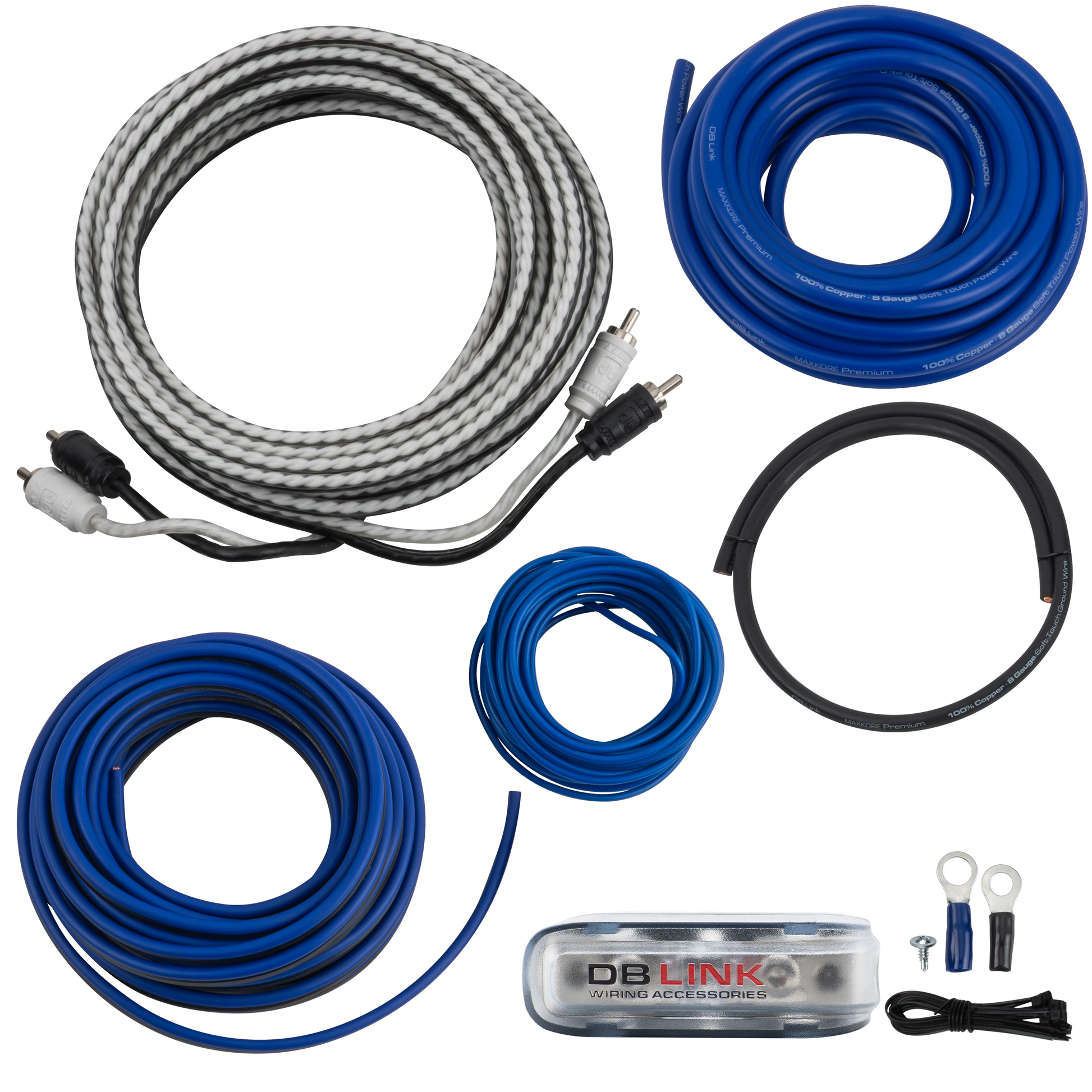MX8MANL : 8 Gauge Maxkore 100% Copper Mini ANL Amplifier Wiring