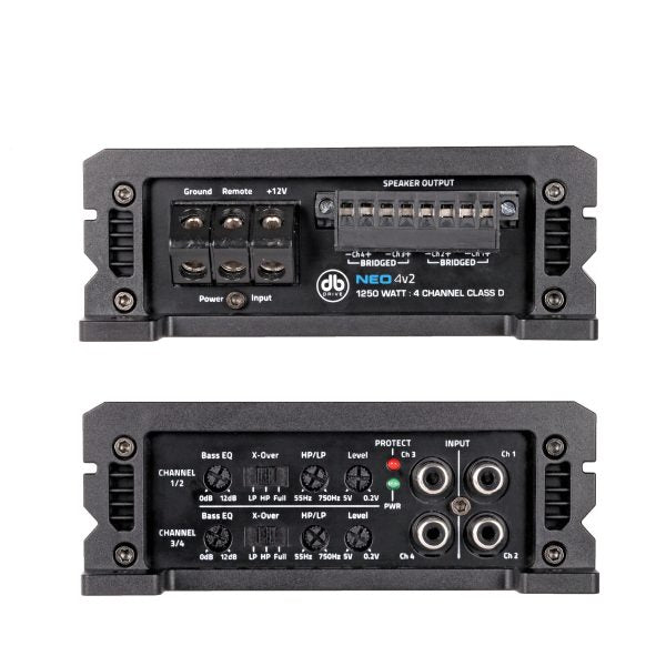 NEO4V2 : Mini Class D Full Range 4 Channel Amplifier