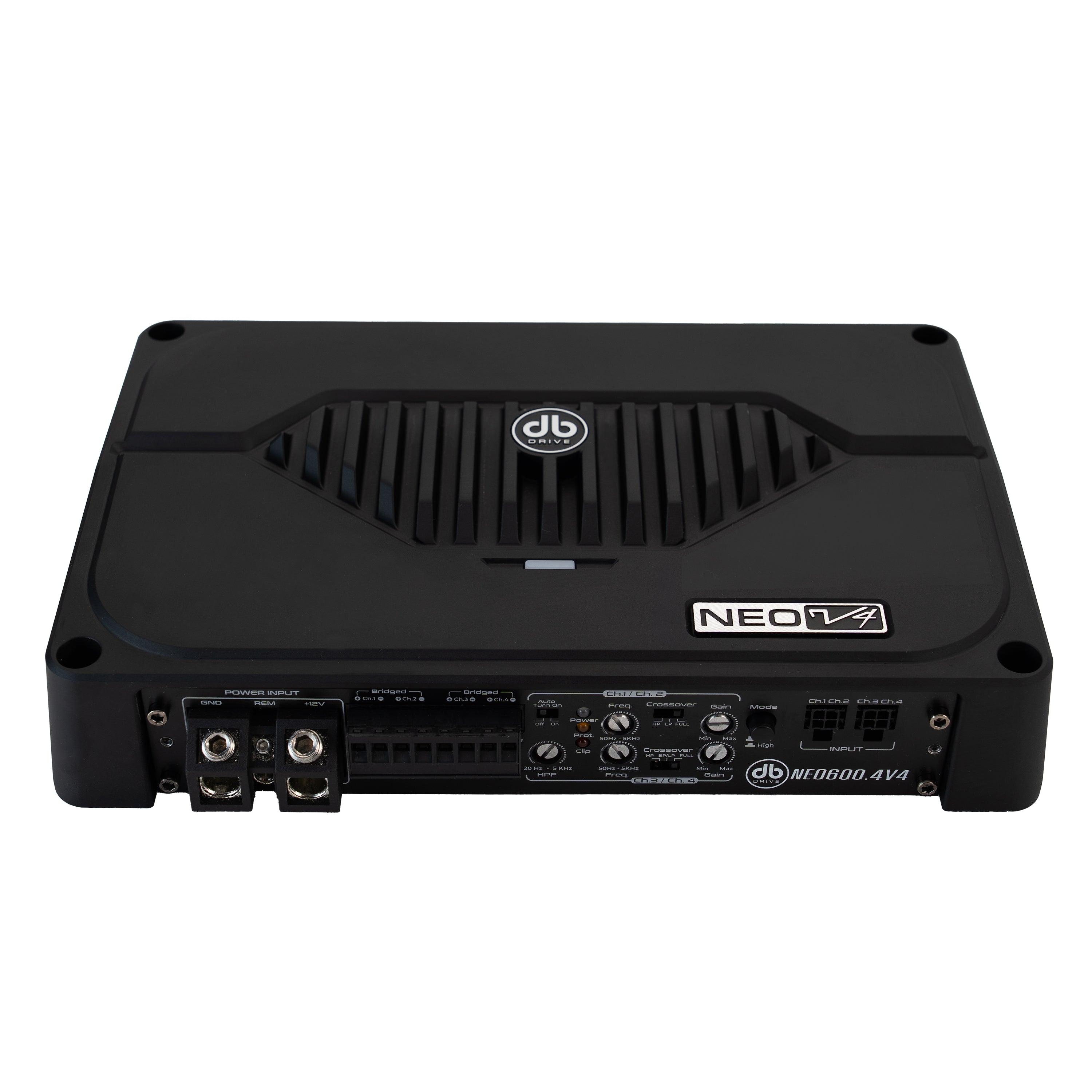 NEO600.4V4: 4-Channel Powersports Amplifier – DB Drive