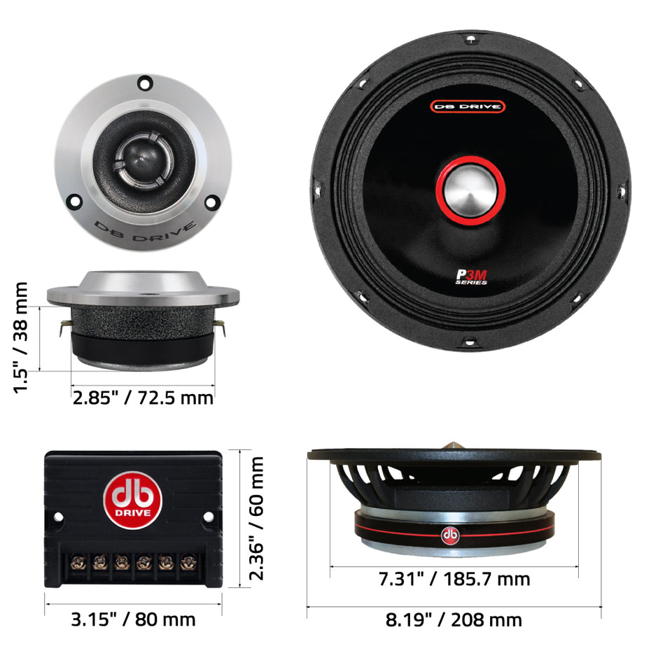 P3 8K : 8" PRO Audio Component Speaker