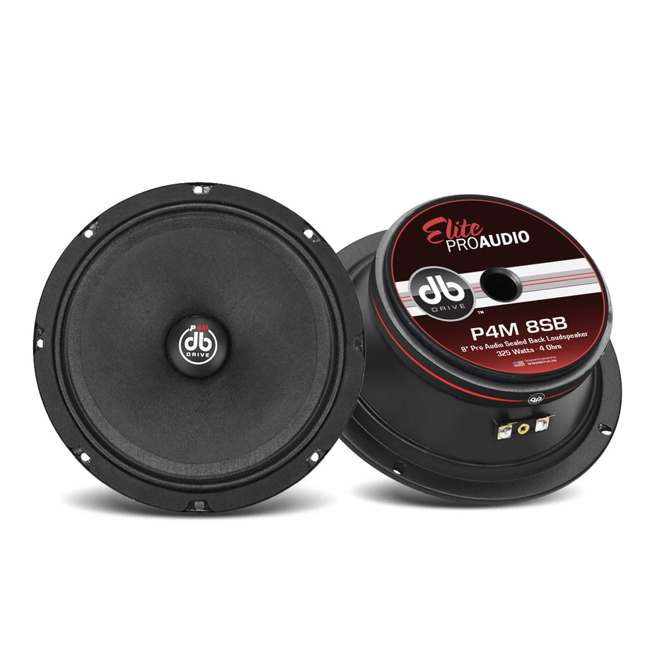 P4M 8SB : 8 in. PRO Audio Sealed Back Loud Speaker