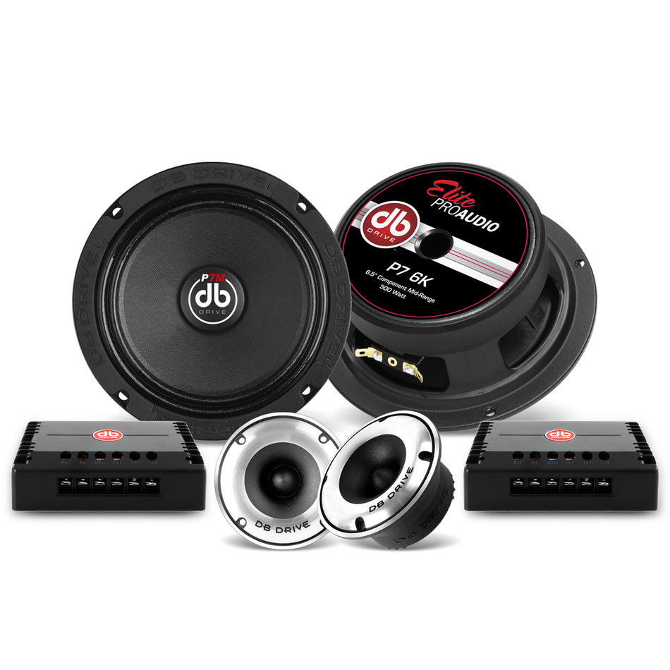 P7 6K : 6.5in PRO Audio Component Speaker W/Grill (Kit2M2Tw2Xr)