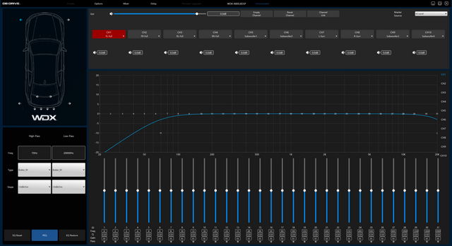 WDX-R1200.8-DSP : WDX Reference Class-D 8 Channel Amplifier with DSP