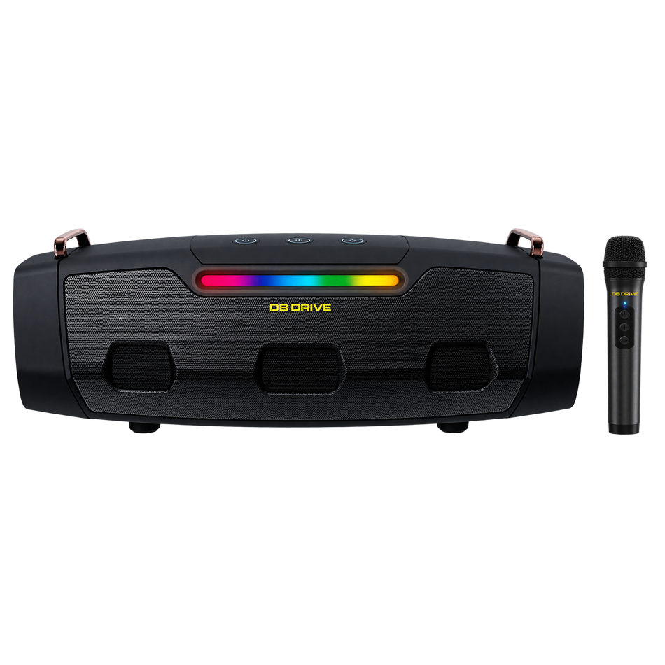 T-STAGE100 : TEMPO - 60W BT KARAOKE IPX4 OUTDOOR SPEAKER WITH BASS BOOST RADIATOR/FM/TF CARD/2XMIC