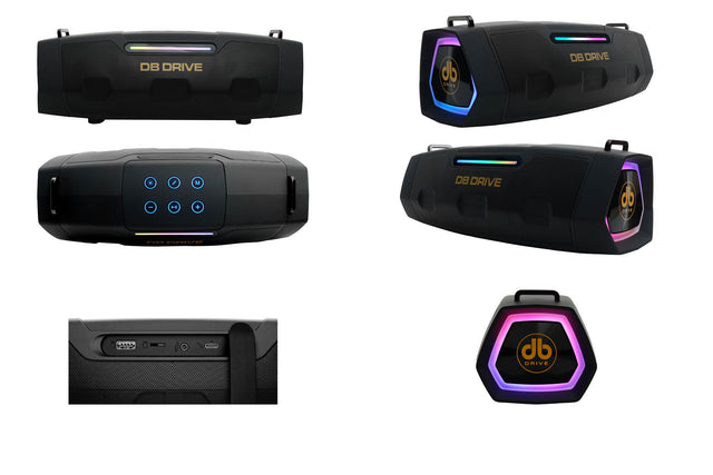T-STAGE100 : 60W BT KARAOKE IPX4 OUTDOOR SPEAKER WITH BASS BOOST RADIATOR/FM/TF CARD/2XMIC