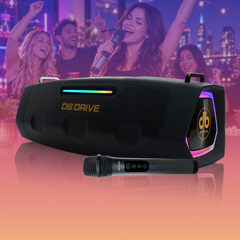 T-STAGE100 : 60W BT KARAOKE IPX4 OUTDOOR SPEAKER WITH BASS BOOST RADIATOR/FM/TF CARD/MIC