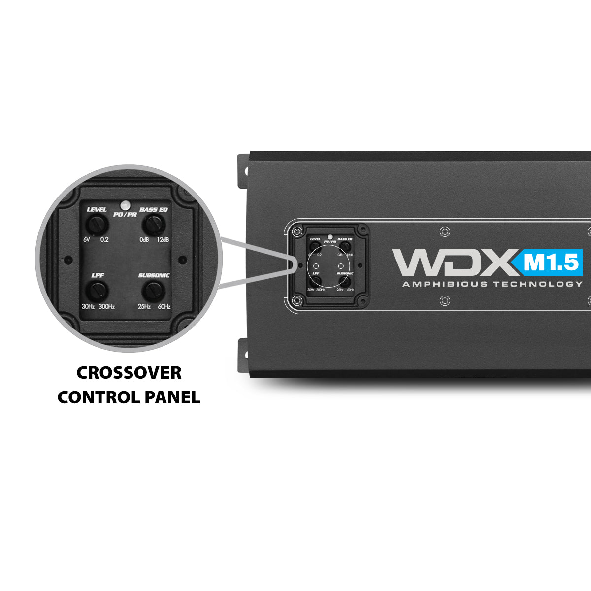 WDX M1.5 :  IPX6 Rated Marine Mono Class D Amplifier