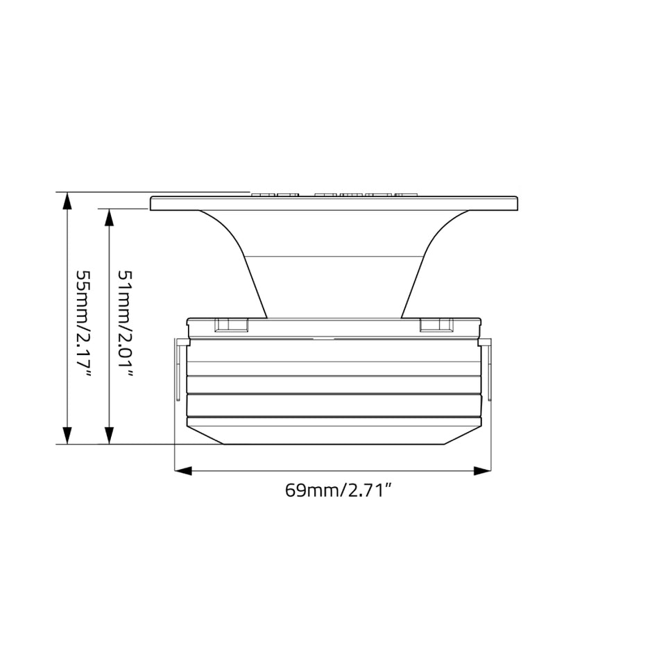 WDX1.5NTW : 1.5 in. Mini NEO Horn Tweeter