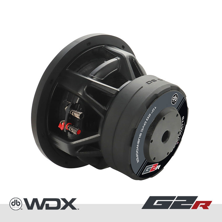 WDX10G2R.4 : 10 in. Dual 4-Ohm Subwoofer – DB Drive