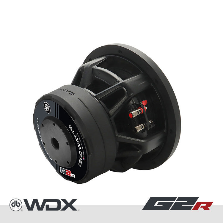 WDX10G2R.4 : 10 in. Dual 4-Ohm Subwoofer – DB Drive