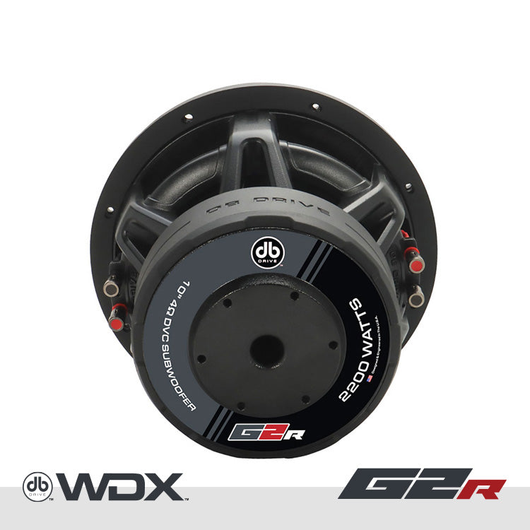 WDX10G2R.4 : 10 in. Dual 4-Ohm Subwoofer – DB Drive