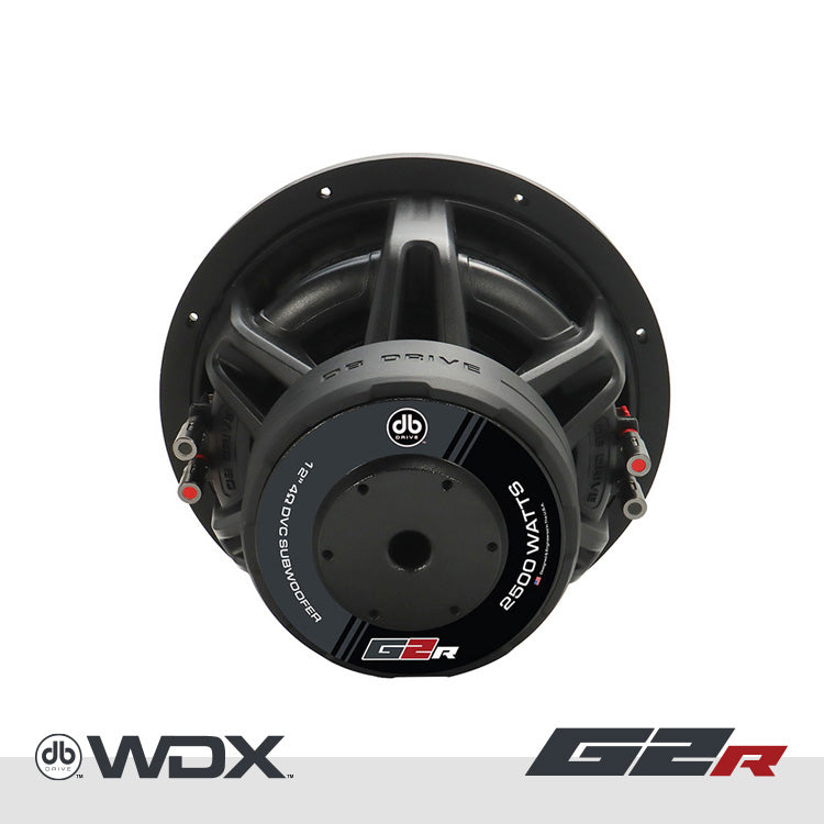 WDX12G2R.2 : 12 in. Dual 2-Ohm Subwoofer – DB Drive
