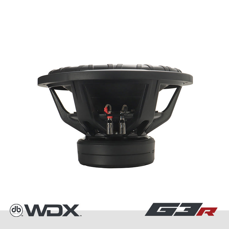 WDX15G3R.4 : 15 in. Dual 4-Ohm Subwoofer – DB Drive