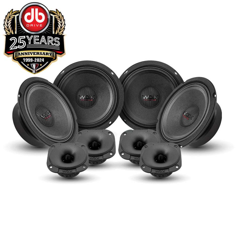 WDX7-6.5-4MTW : WDX 7 Series 6.5" 4-Midrange/4-Tweeter PRO Audio Kit