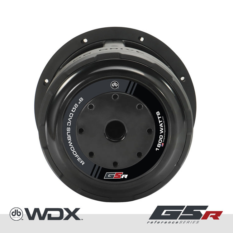 WDX8G5R.2 : 8 in. Dual 2-Ohm Subwoofer – DB Drive